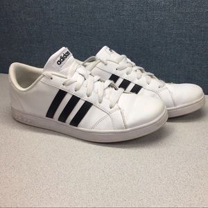 White and Black Adidas Tennis Shoe